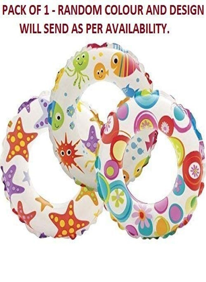 WENGTY Pool Party Swimming Ring Swim Tube for Kids Swimming Leering Ring for Girls and Boys Swimming Tube Inflatable Swim Ring (Multi Color) - Image 4